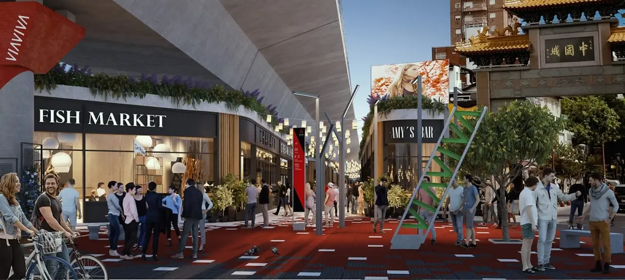 Invertirán u$s 45 millones para levantar un nuevo corredor con locales, gastronomía y paseos públicos 