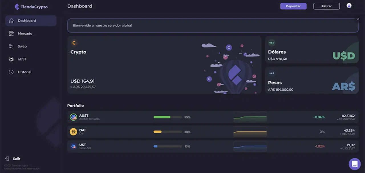 Tienda Crypto permite operar tanto con la red Ethereum como con Binance Smart Chain. 