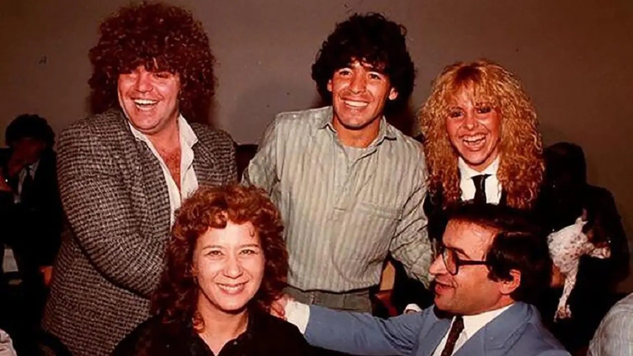 Jorge Cyterszpiler junto a Diego y Claudia.