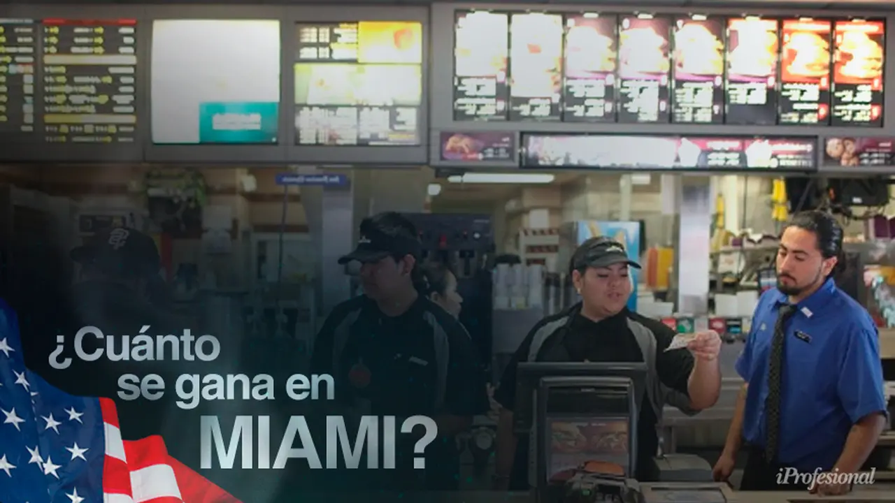 Trabajar en Miami: este es el sueldo que podés ganar como empleado en un local de comidas rápidas
