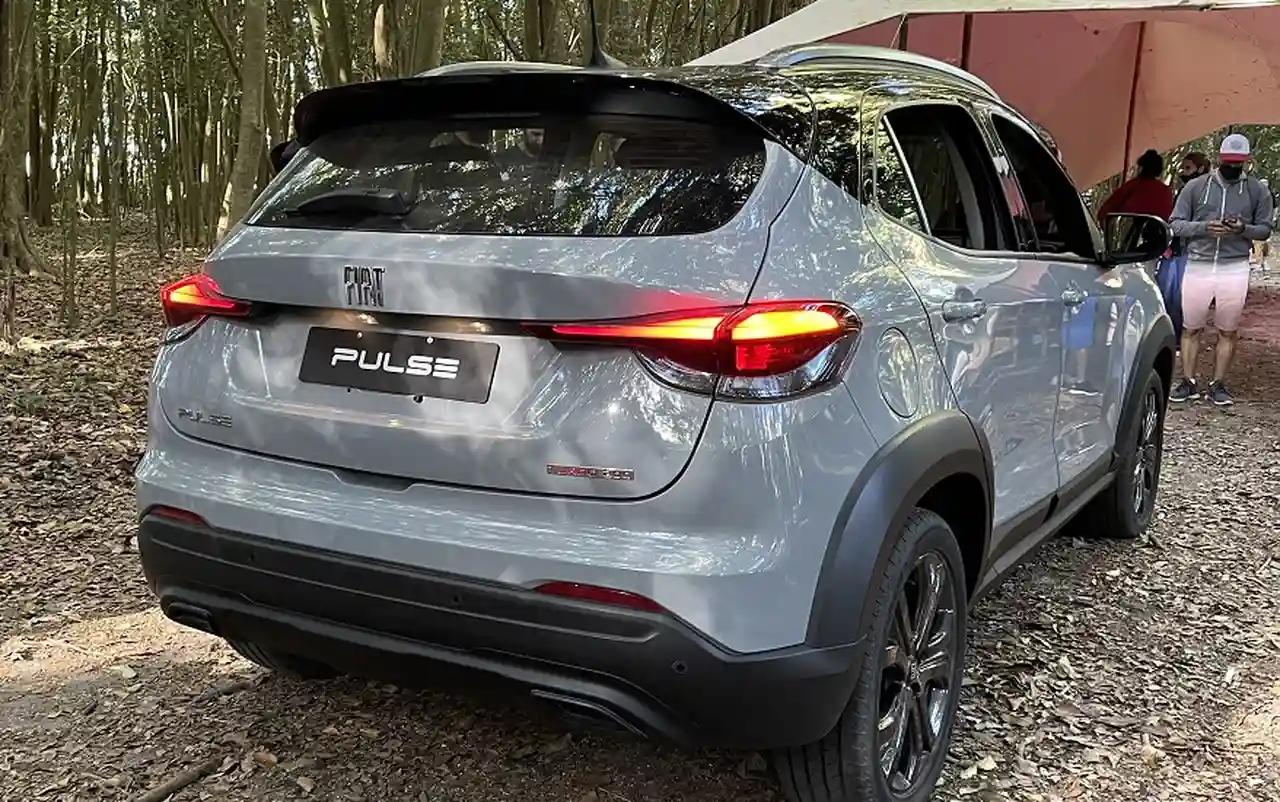 Fiat Pulse, así es desde una mira posterior.