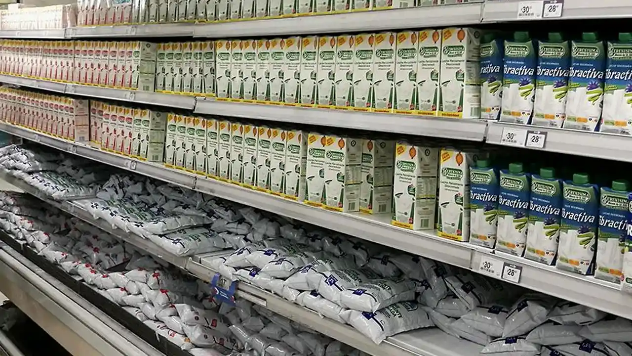 La falta de insumos importados también afecta al negocio lechero.