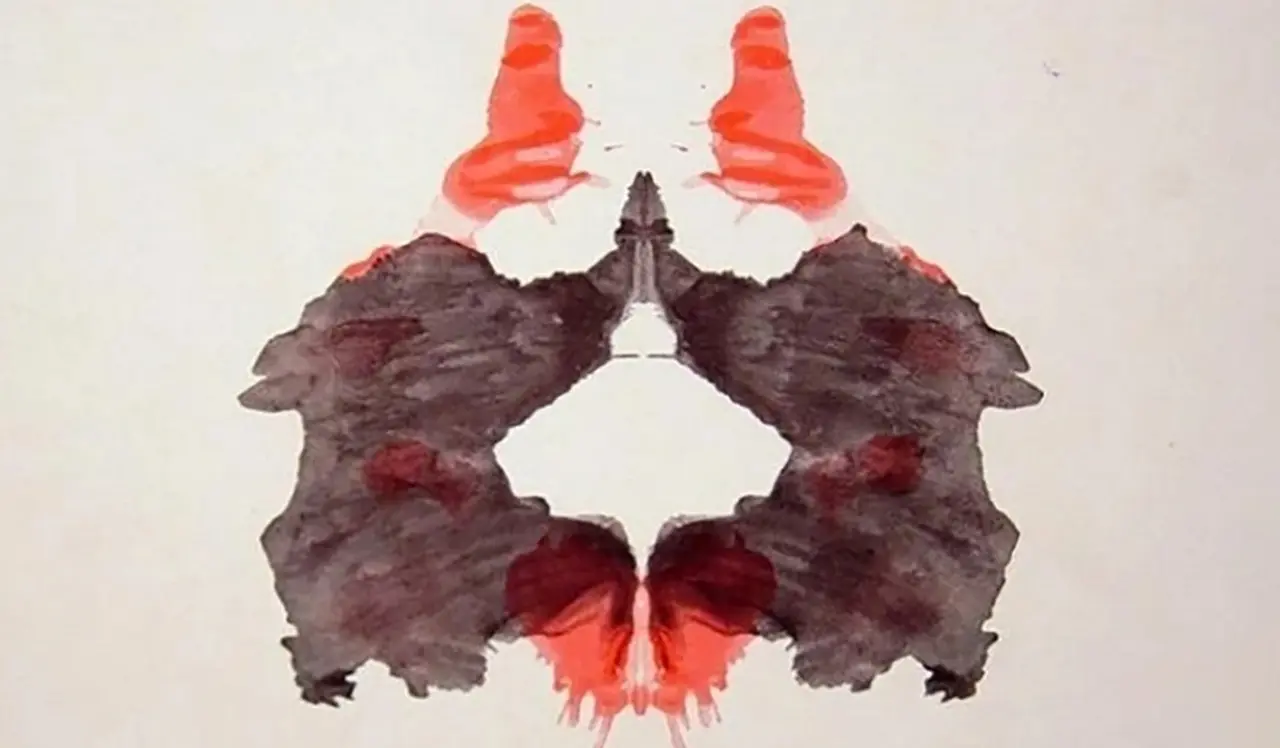 Lámina 2 del test de Rorschach.