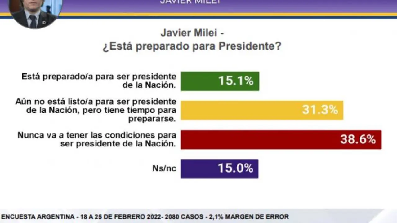 La imagen de Javier Milei