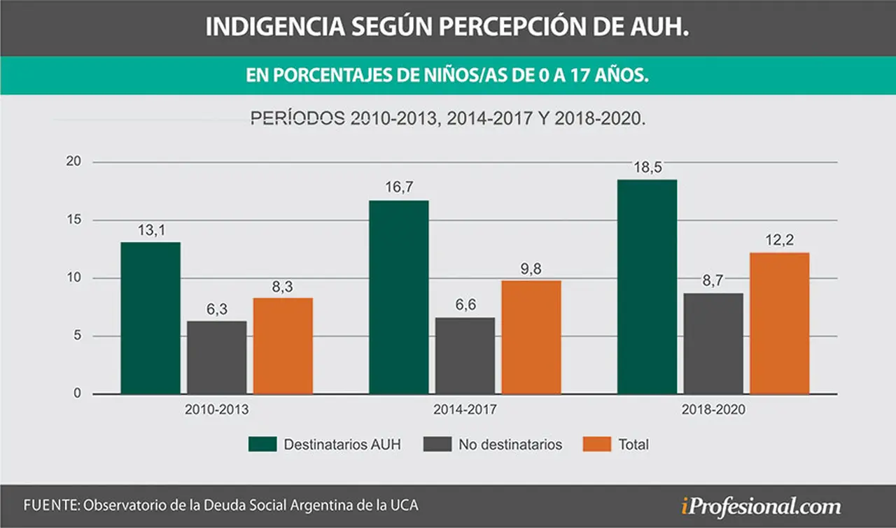 El impacto de la AUH fue mayor en reducir la indigencia que la pobreza