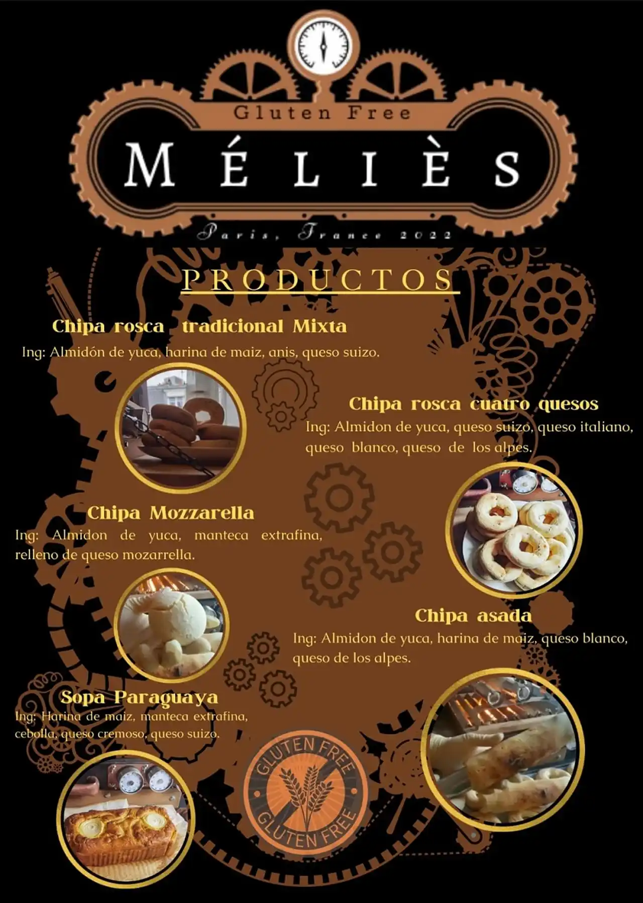 Los productos fabricados por Maximiliano Barrientos.