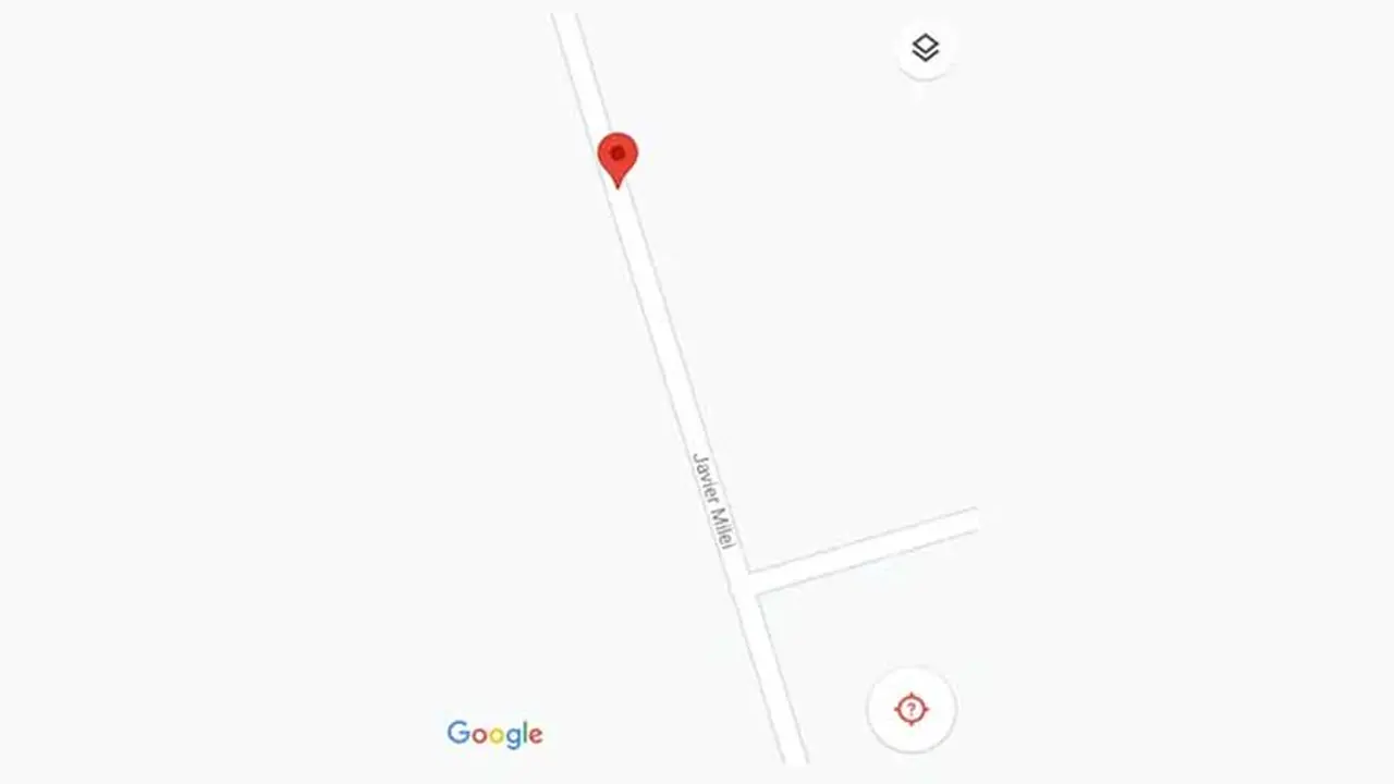 La calle Javier Milei podía ser localizada a través de Google Maps. Sin embargo, su ubicación fue retirada horas después del hallazgo.