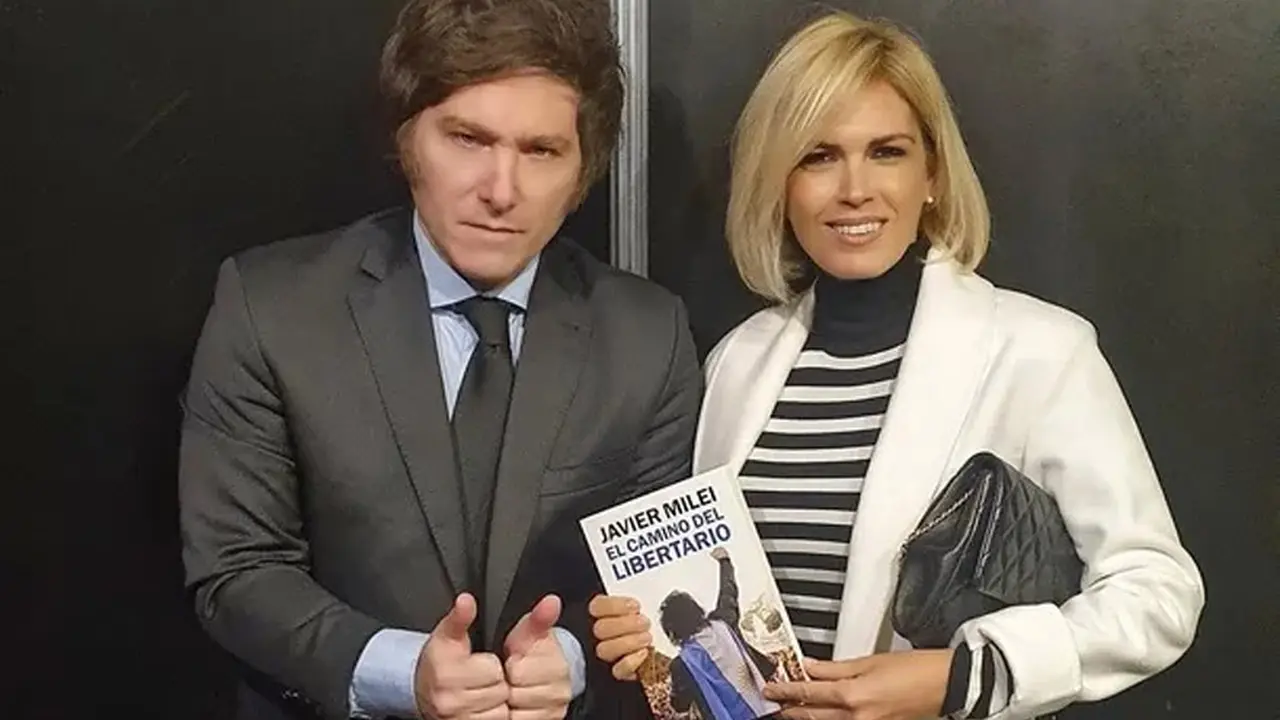 Milei junto a Canosa, en la presentación del nuevo libro del libertario.