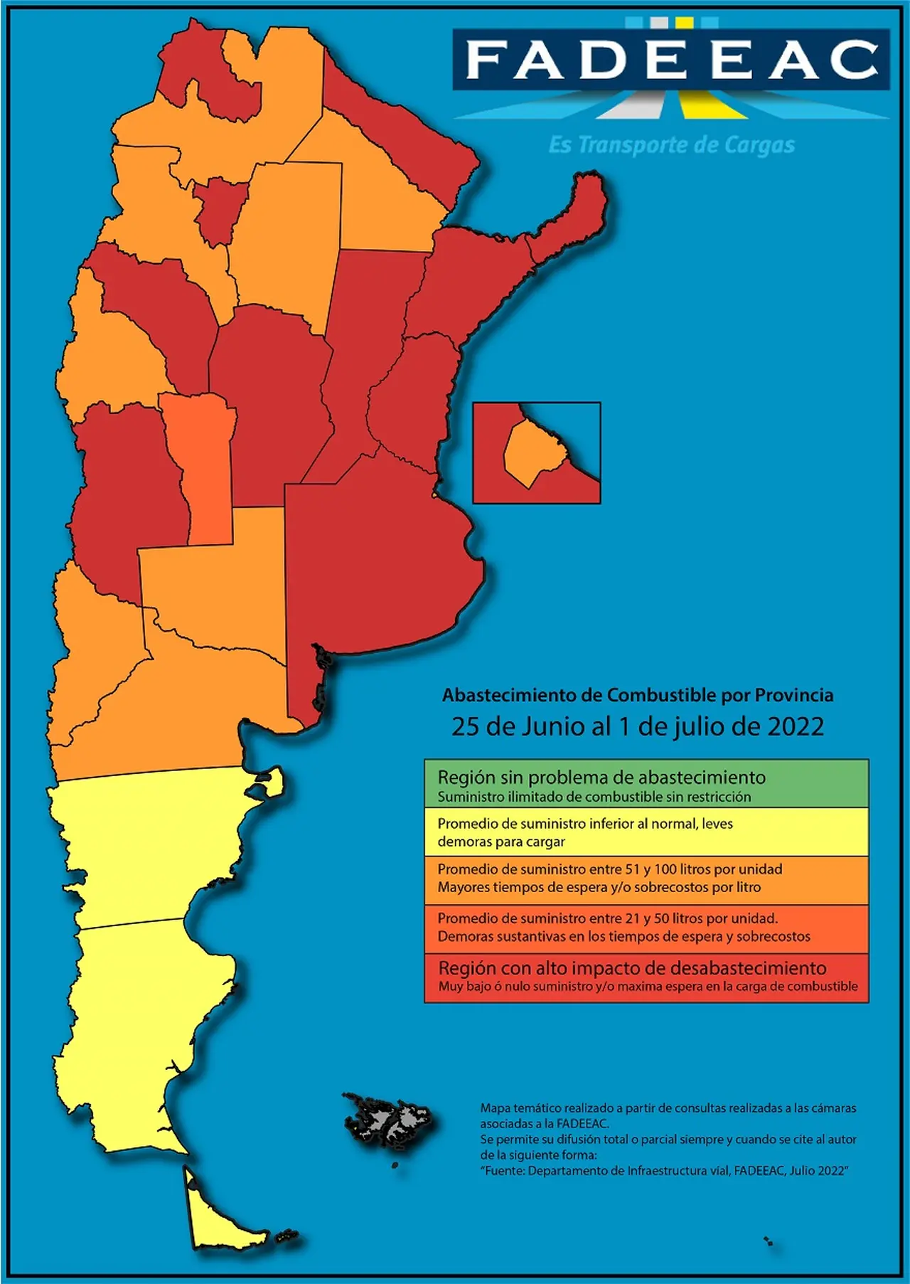 Faltante de gasoil en la última semana de junio.