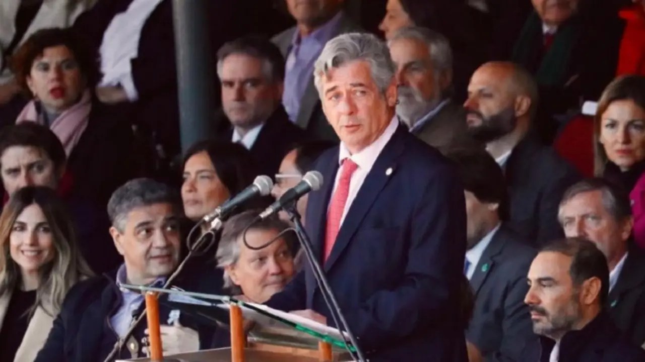 El presidente de la Sociedad Rural Argentina, Nicolás Pino