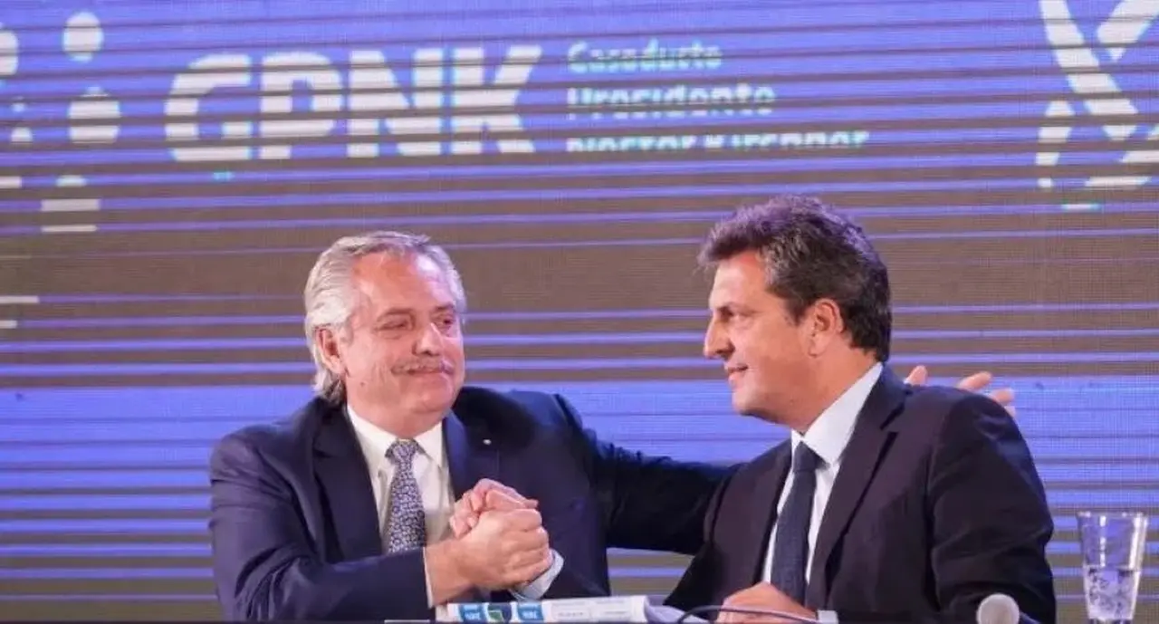 Alberto Fernández y Sergio Massa