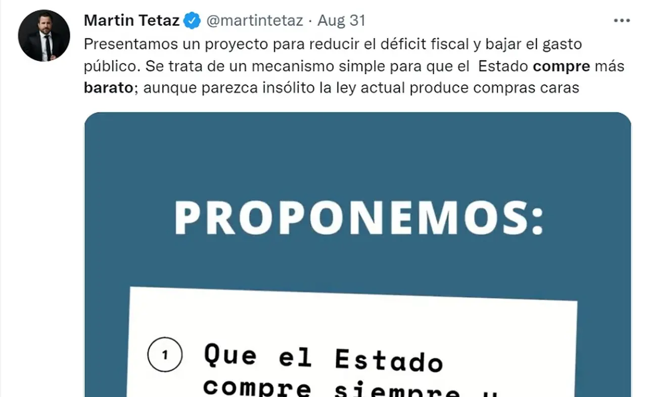 El economista plantea que el hecho de que el Estado compre más barato