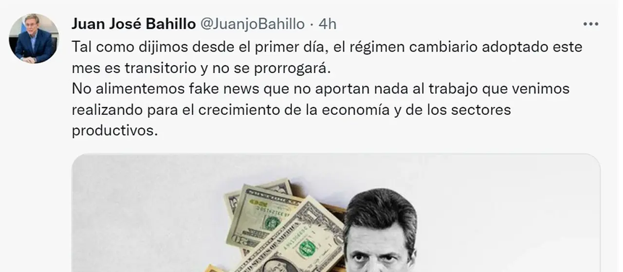 El secretario de Agricultura confirmó que el dólar soja estará vigente hasta el 30 de septiembre.
