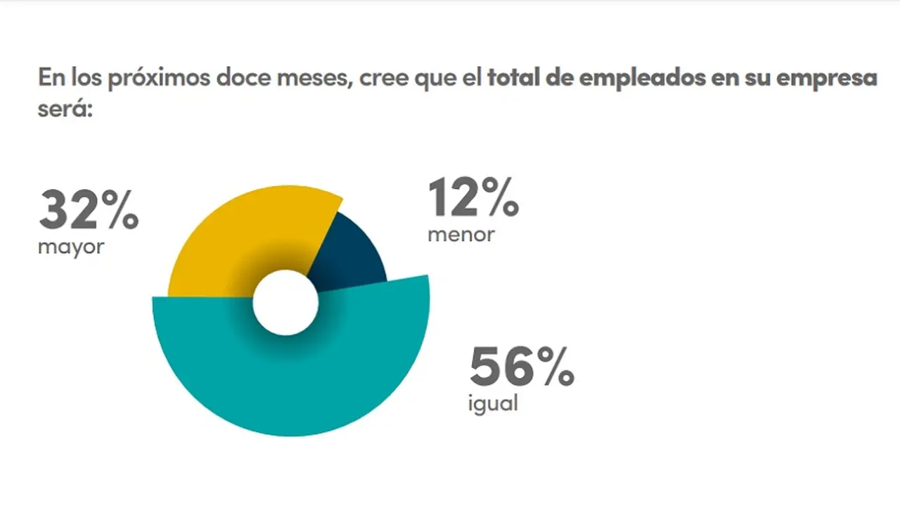 El 32% de los empresarios argentinos consultados consideró que podría tomar personal en los próximos 12 meses