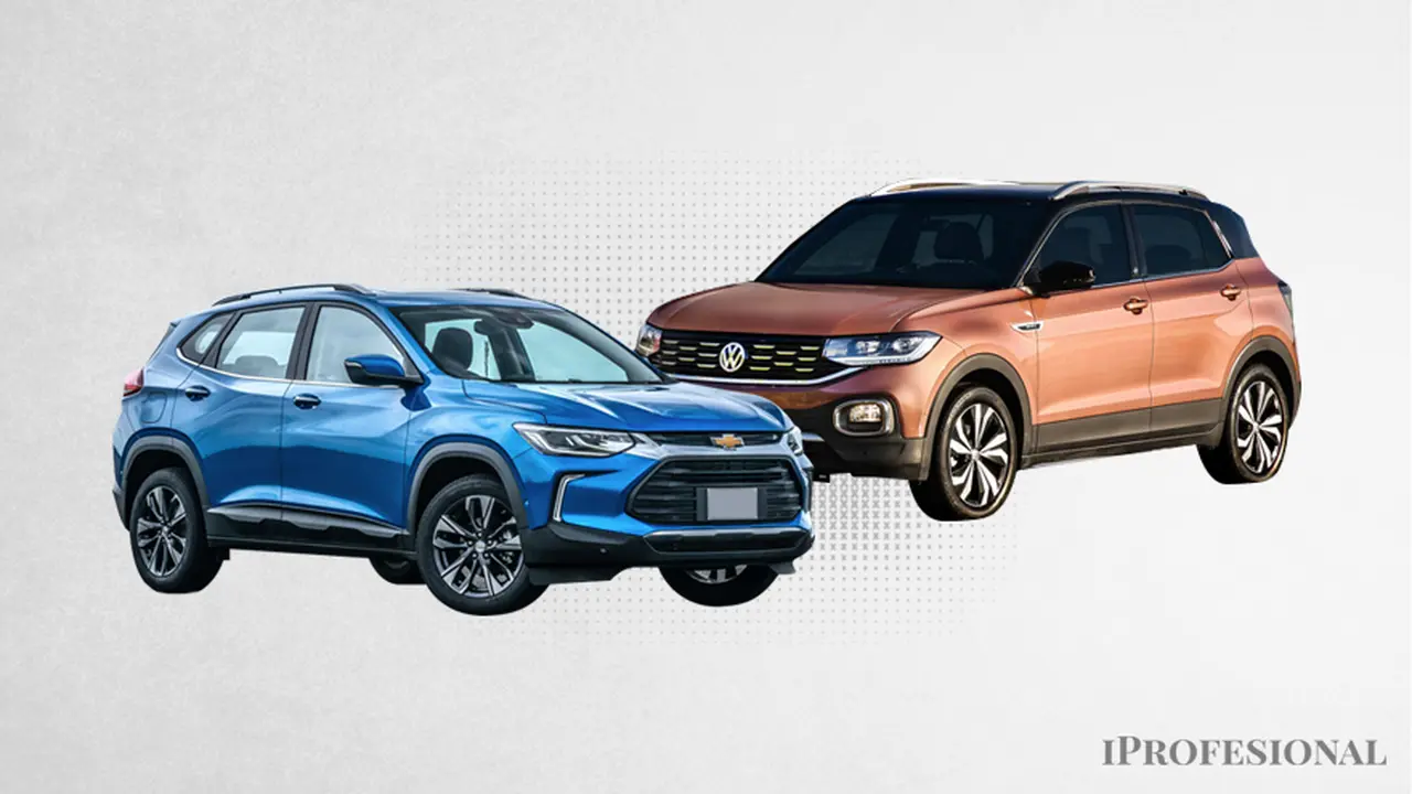 Volkswagen T-Cross vs Chevrolet Tracker, dos SUV compactos con motor turbo: ¿cuál conviene comprar?