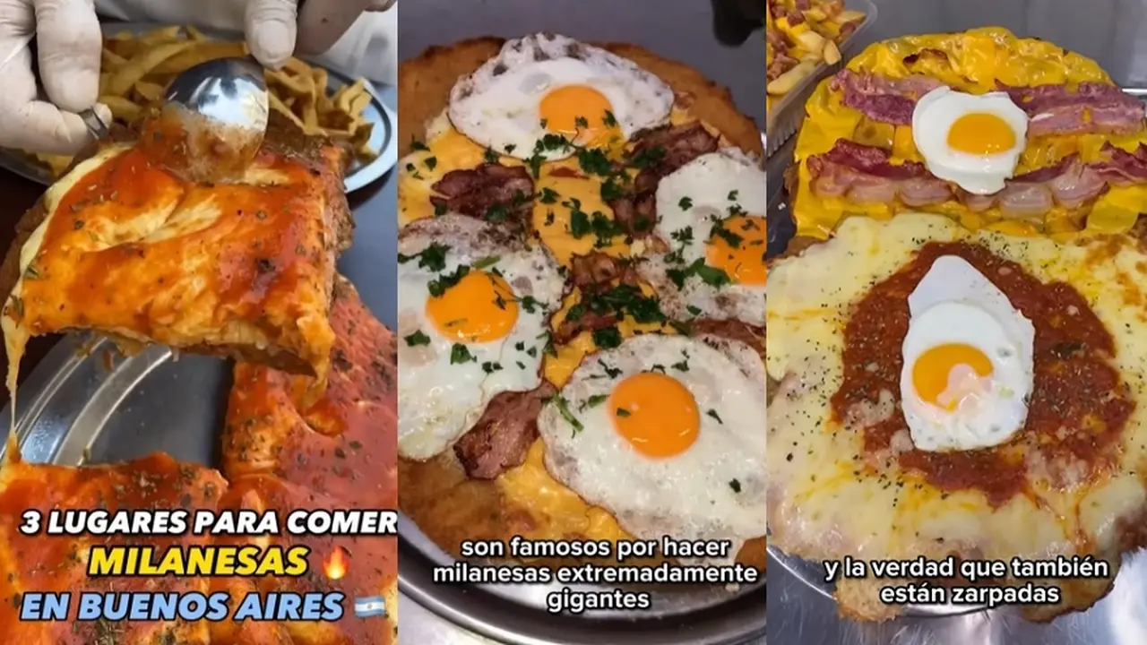 Reveló dónde comer las 3 mejores milanesas "Súper ricas y a muy buen precio"