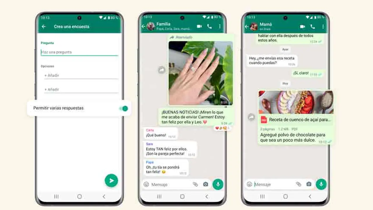 Las encuestas es una herramienta útil para conocer a tus clientes en WhatsApp.