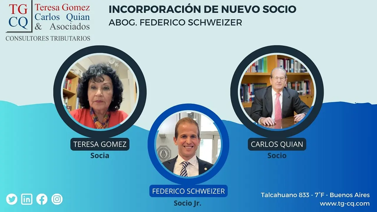 Teresa Gomez – Carlos Quian & Asociados incorpora un nuevo socio
