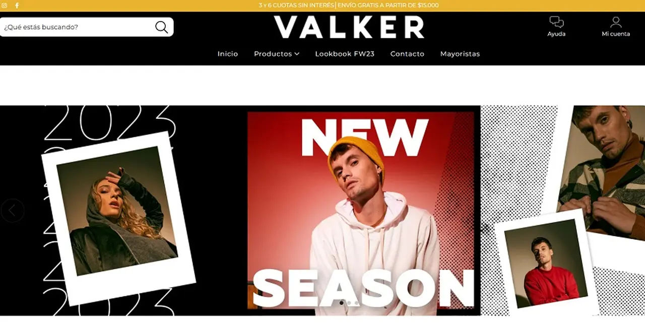 Valker Store tiene su propia plataforma de ecommerce.