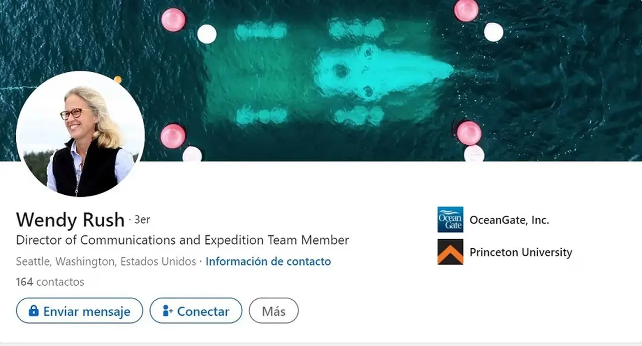 El perfil de LinkedIn de Wendy Rush