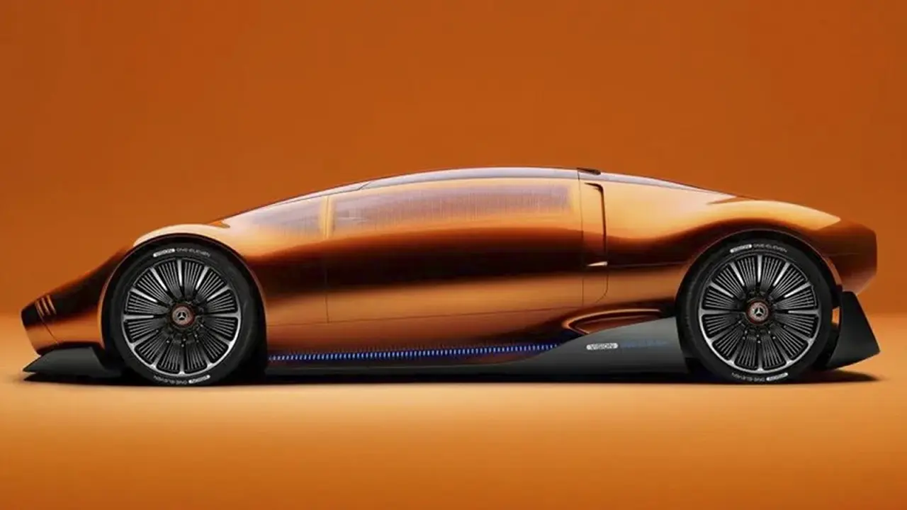 El perfil del Mercedes es plano y más aerodinámico.