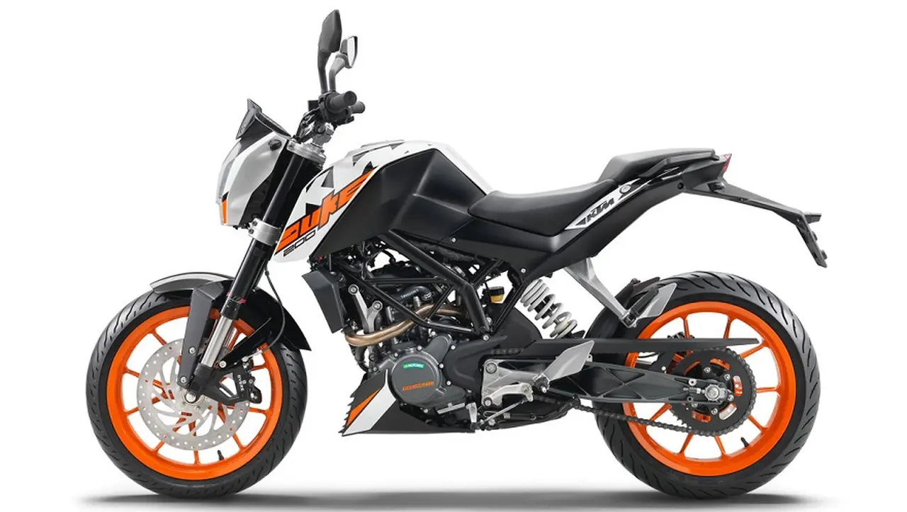 La KTM Duke 200 es la moto más accesible.