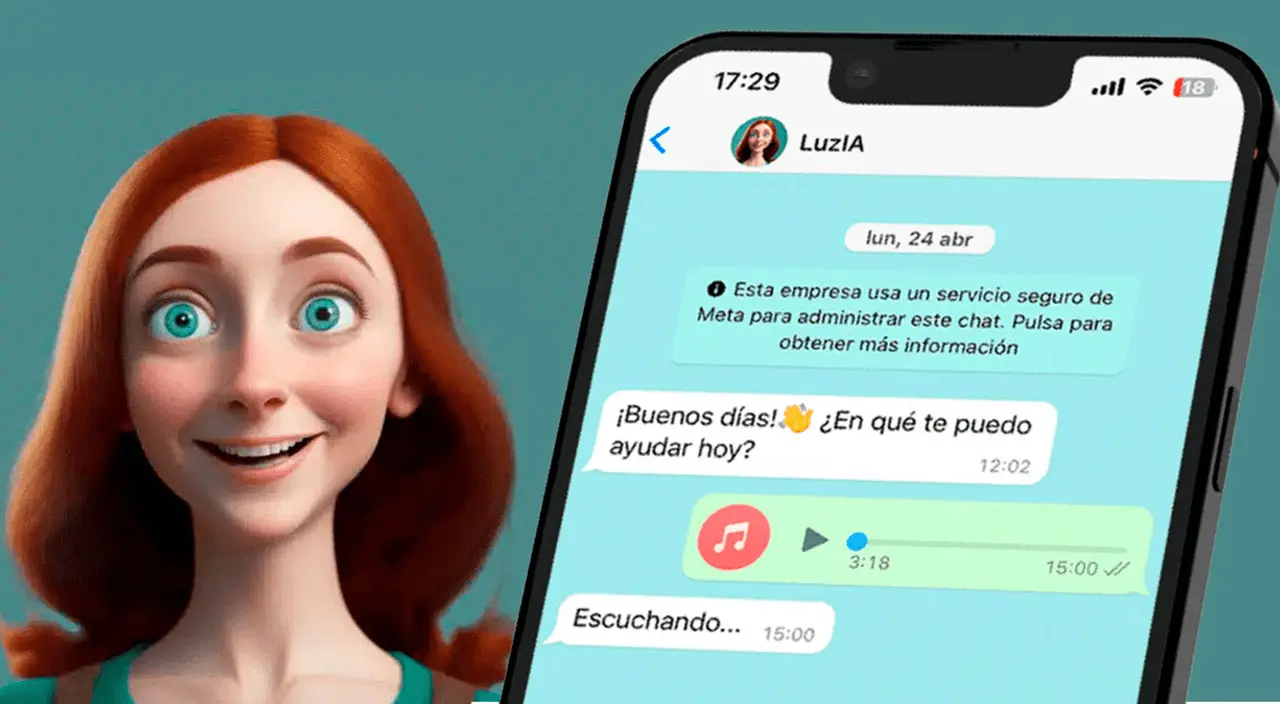 LuzIA es una asistente virtual potenciado con ChatGPT