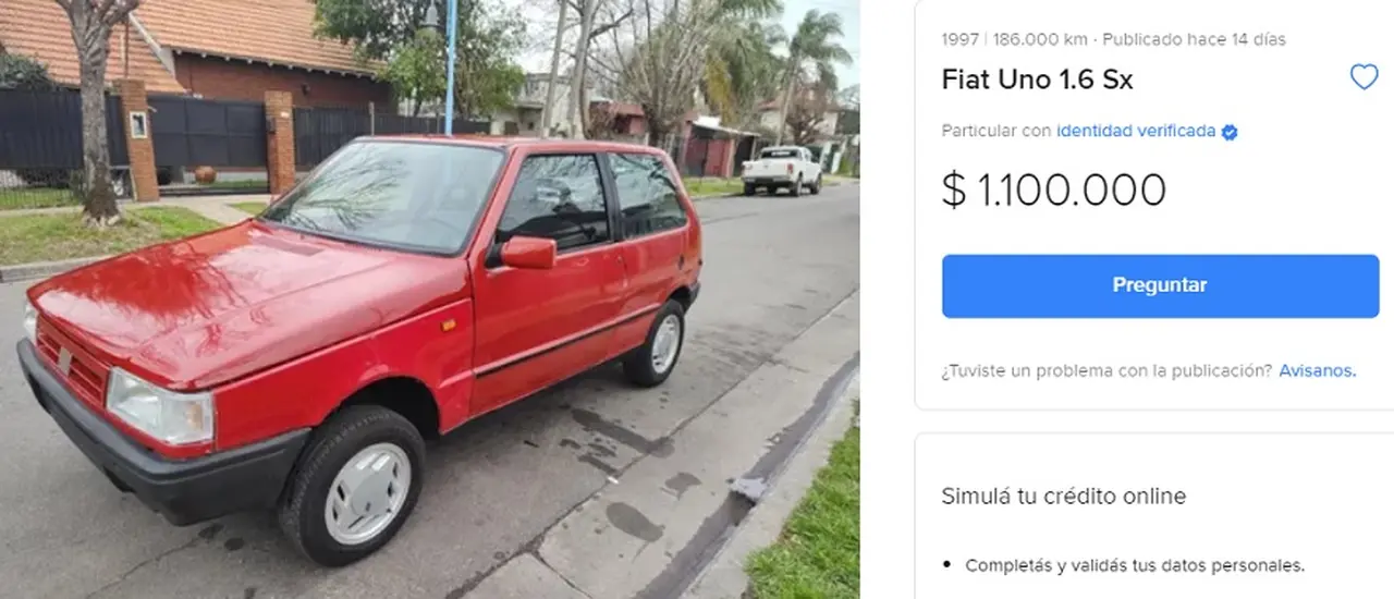 Fiat Uno, es uno de los usados más económicos.