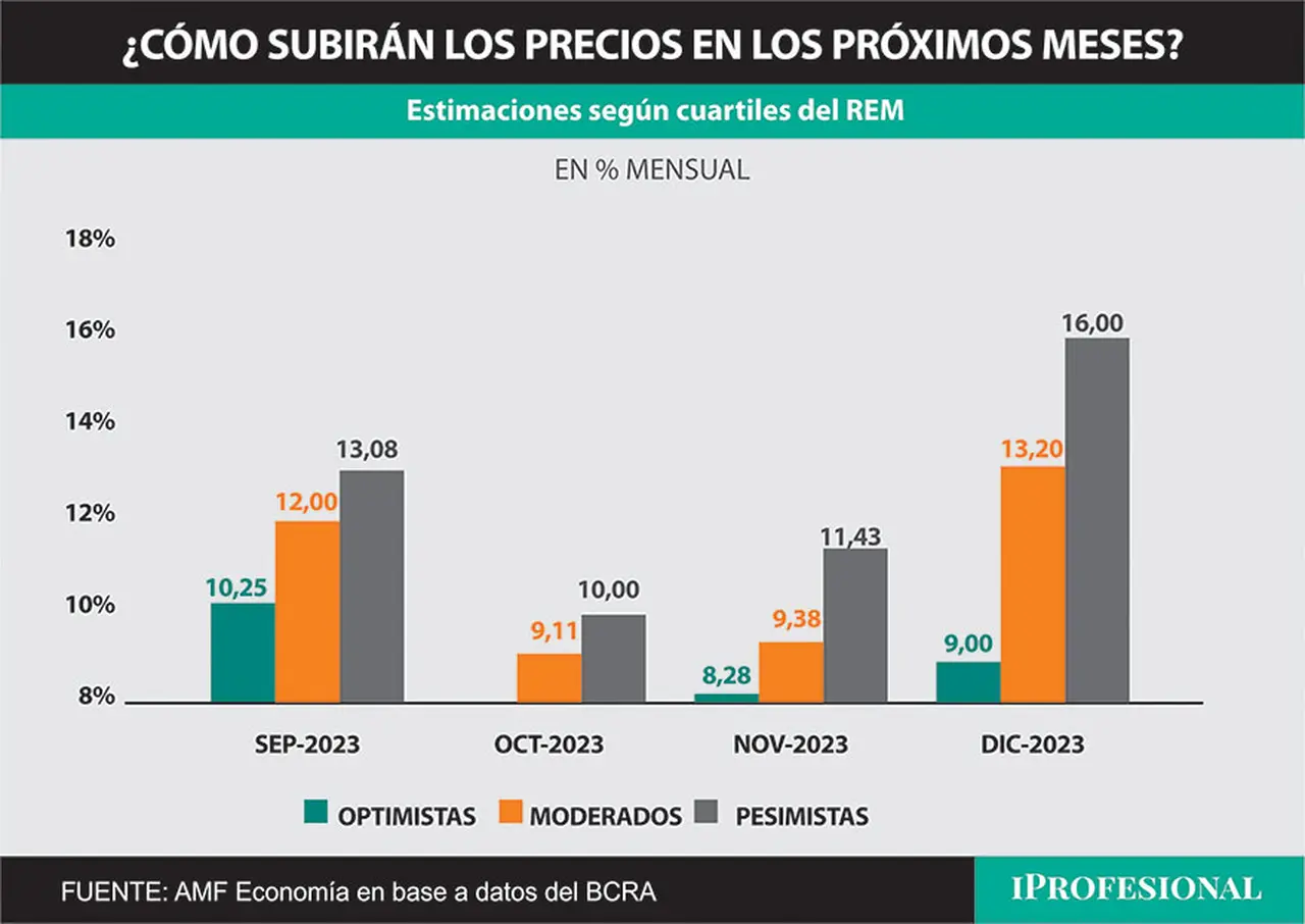 Los distintos pronósticos de inflación para los próximos meses en el REM realizado por el Banco Central, ponen al plazo fijo en la mira.