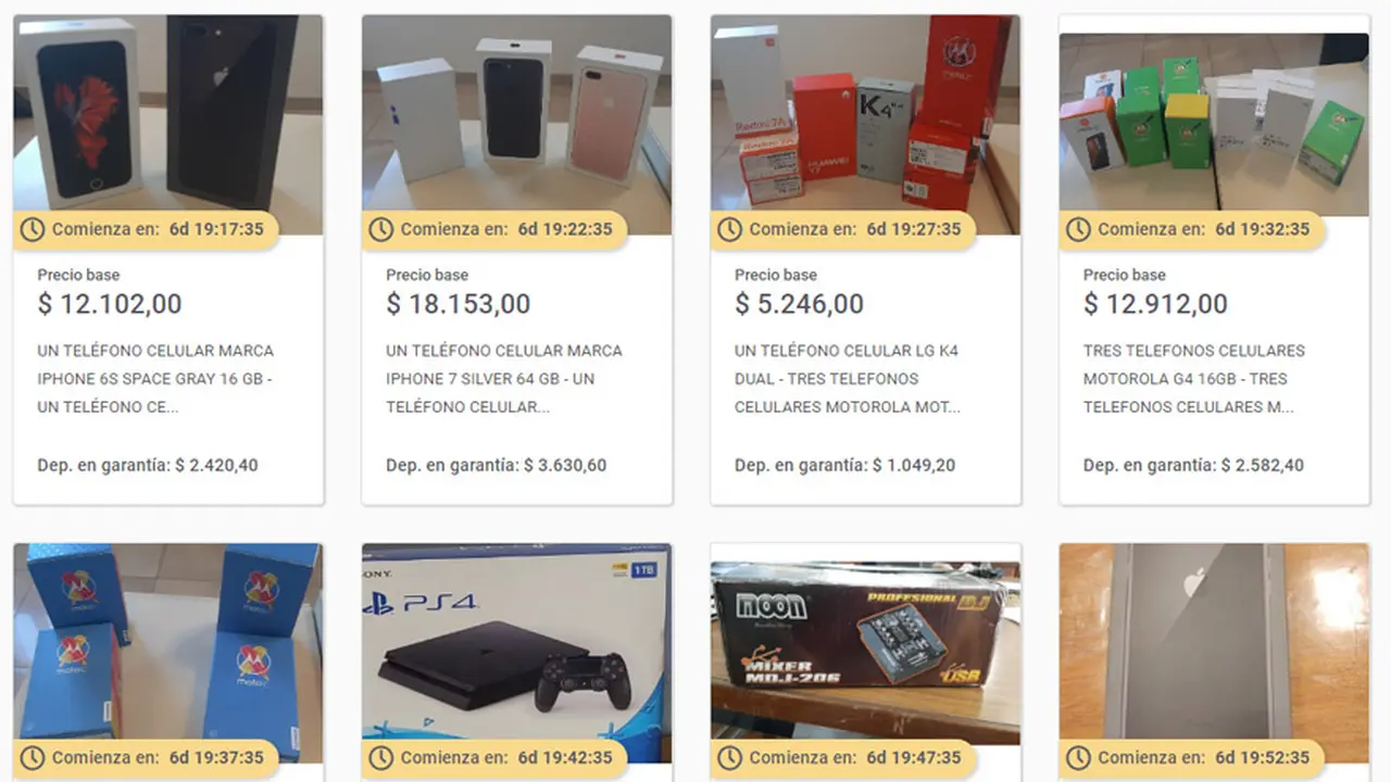 Agenda de las próximas subastas online en Banco Ciudad