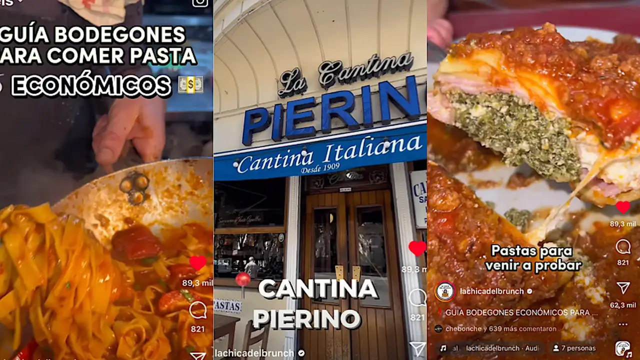 Reveló 6 bodegones donde sirven pastas abundantes, ricas y muy baratas