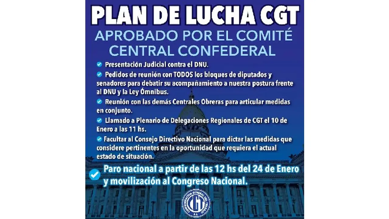 ATE se suma al paro convocado por la CGT.