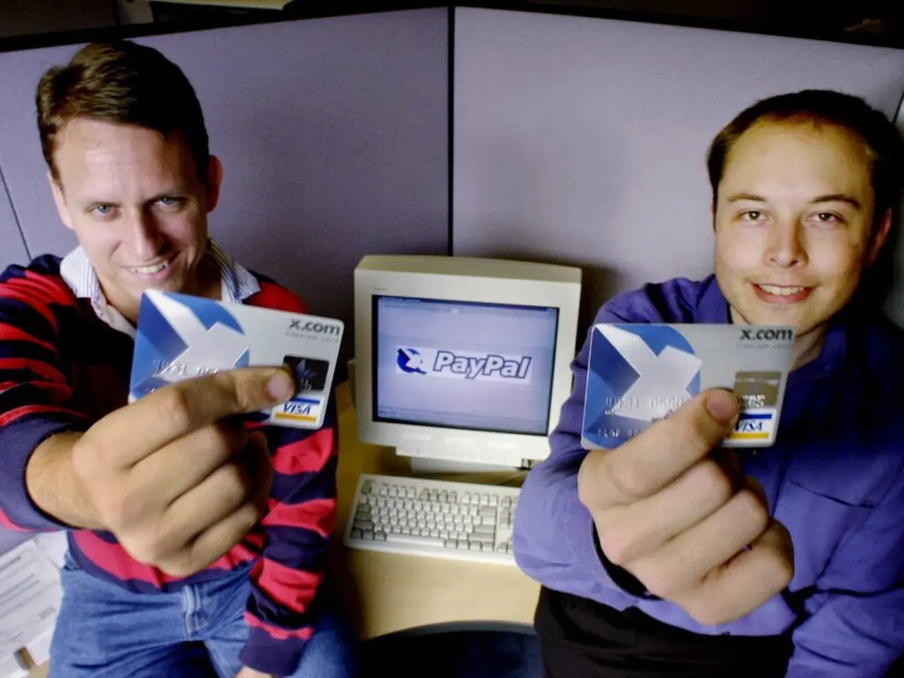 Peter Thiel y Elon Musk. 