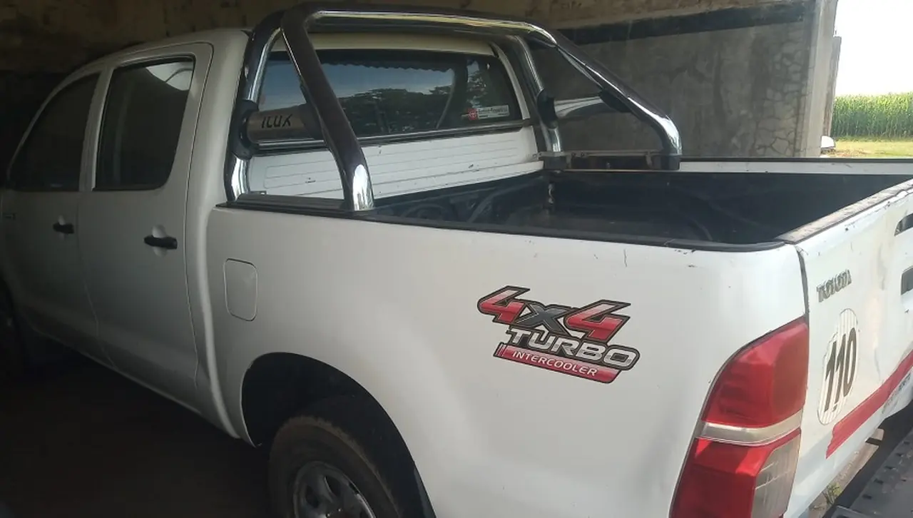 Otra de las Hilux a remata, 2012 con 340.000 kilómetros.