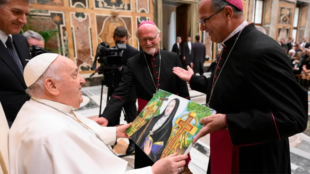 El Papa Francisco fue quien estuvo en la canonización de Mama Antula.