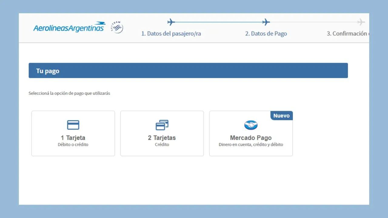 Aerolíneas Argentinas ahora permite pagar sus pasajes y adicionales con Mercado Pago