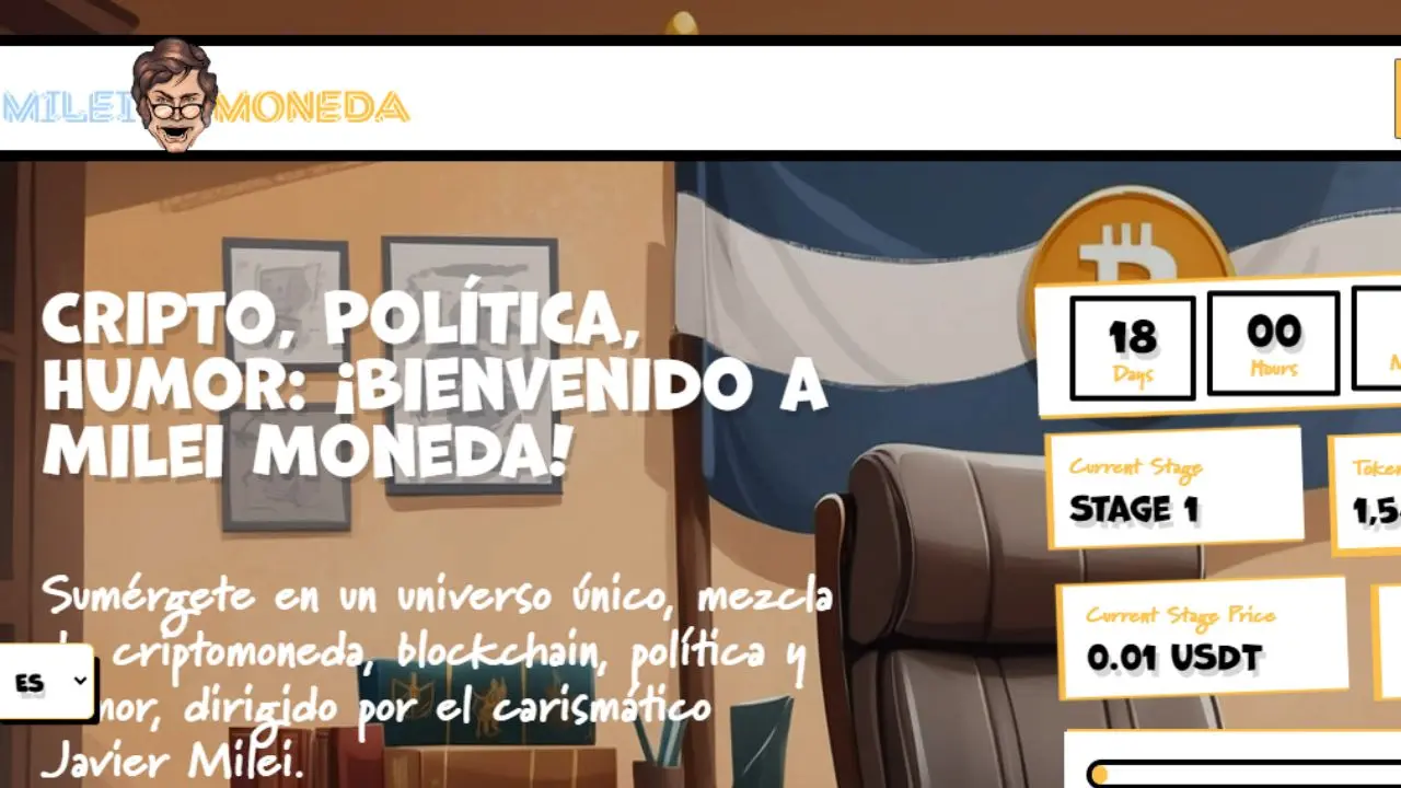 Ya es posible comprar la memecoin Milei Moneda: cuesta, en la etapa actual, u$s0,01