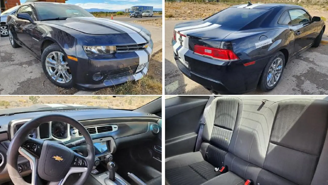 El Camaro que se remata también es 2014 y tiene 110.000 km.