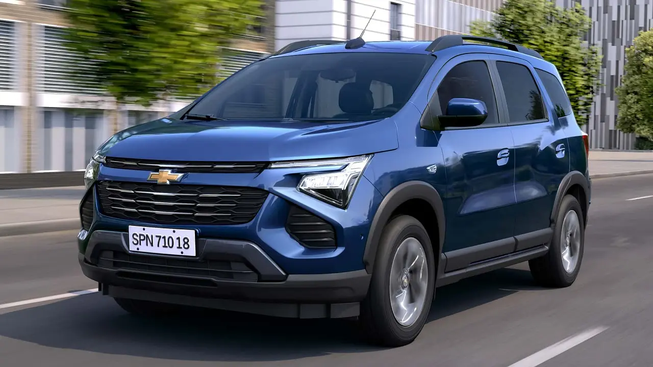 Chevrolet Spin es un monovolumen familiar para 7 personas.