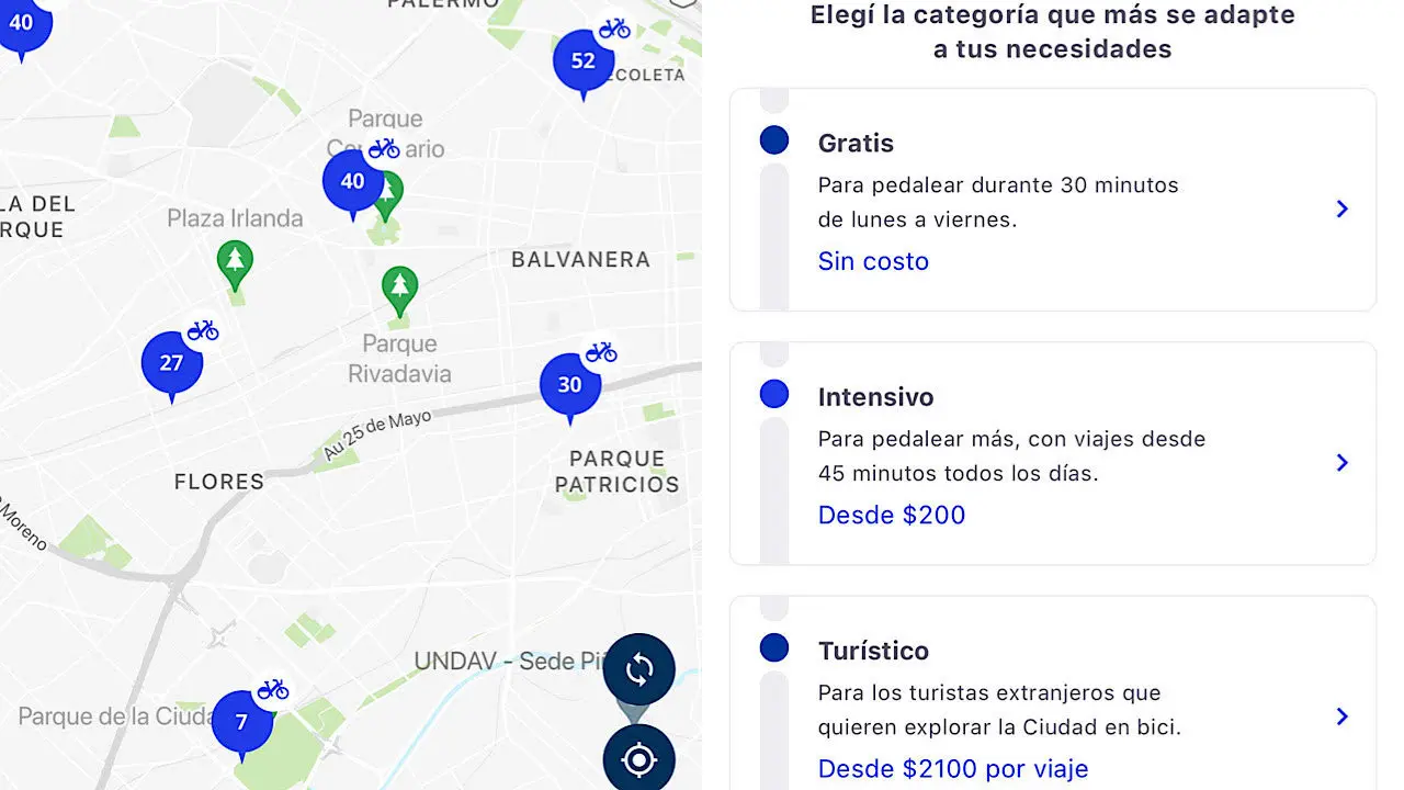 Mediante la app, los usuarios podrán chequear las estaciones disponibles