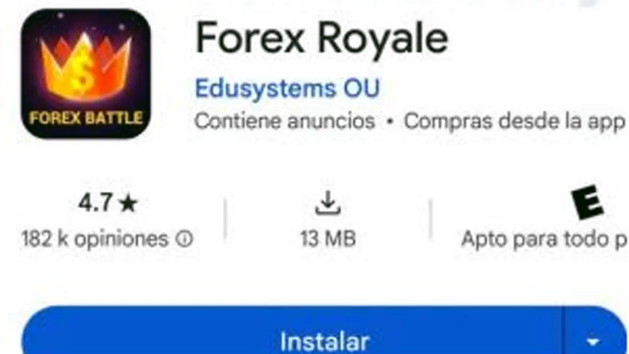 Una de las aplicaciones a las que deriva la estafa que circula por WhatsApp.