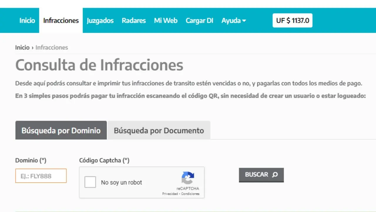 Es posible saber si tenés multas de tránsito en la Provincia de Buenos Aires ingresando al sitio web, con al patente o el DNI