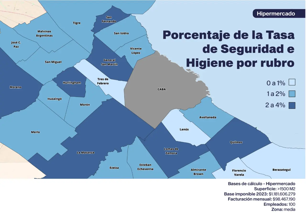 Según la web difundida por el municipio de Tres de Febrero, 