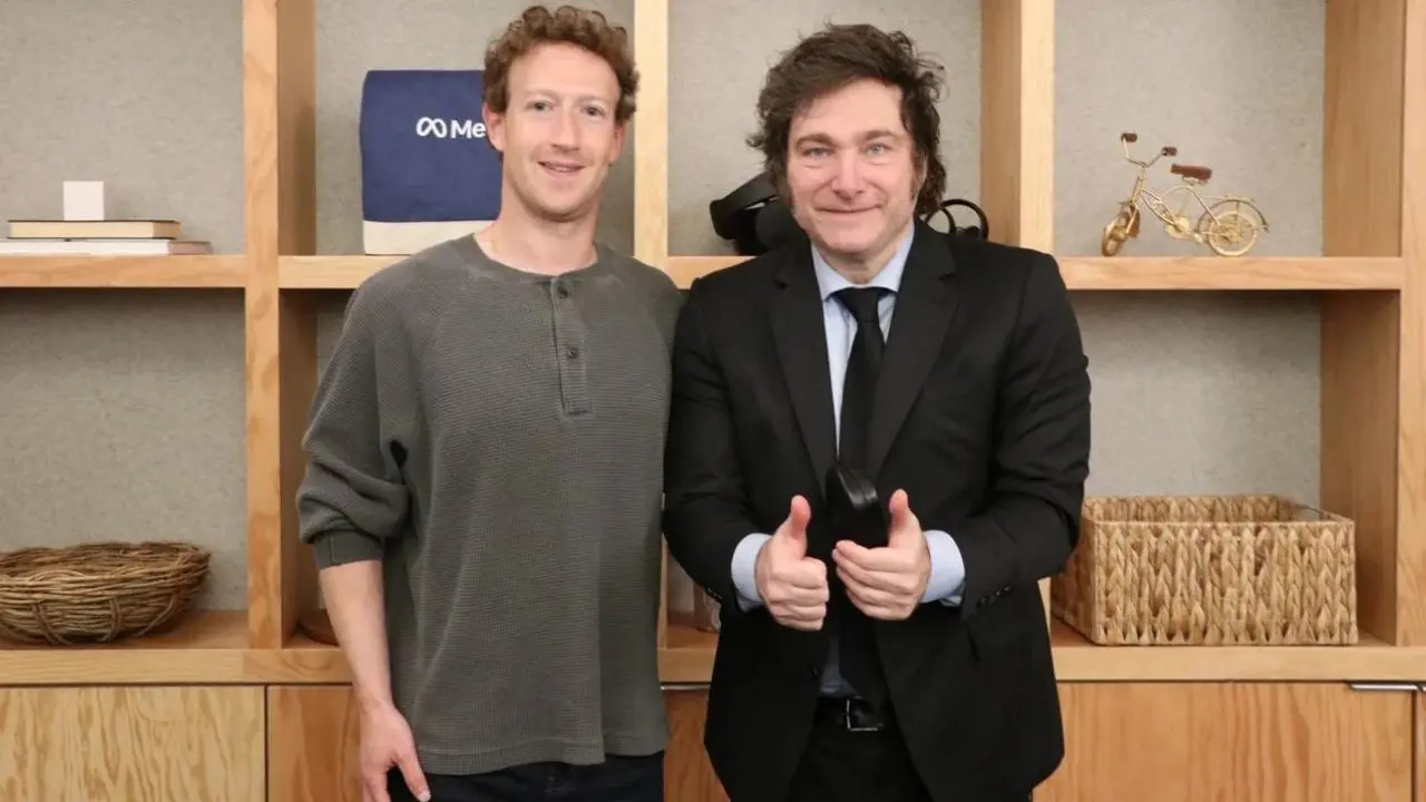 Milei y Zuckerberg: el Presidente cerró su viaje a San Francisco