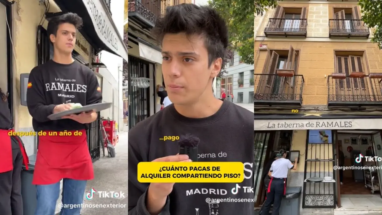 Un argentino trabaja como mozo en España y reveló cuántos euros ahorra por mes