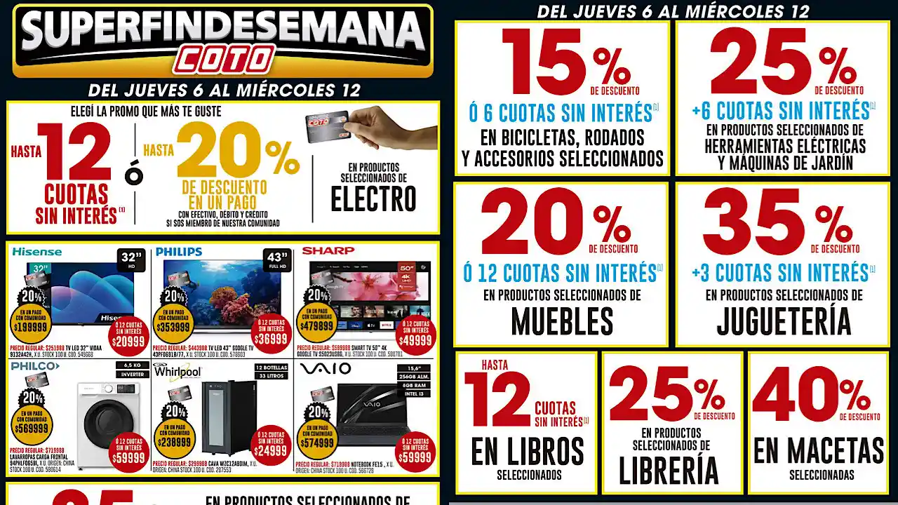 Coto es uno de los supermercados que comenzó junio con decenas de ofertas y descuentos.
