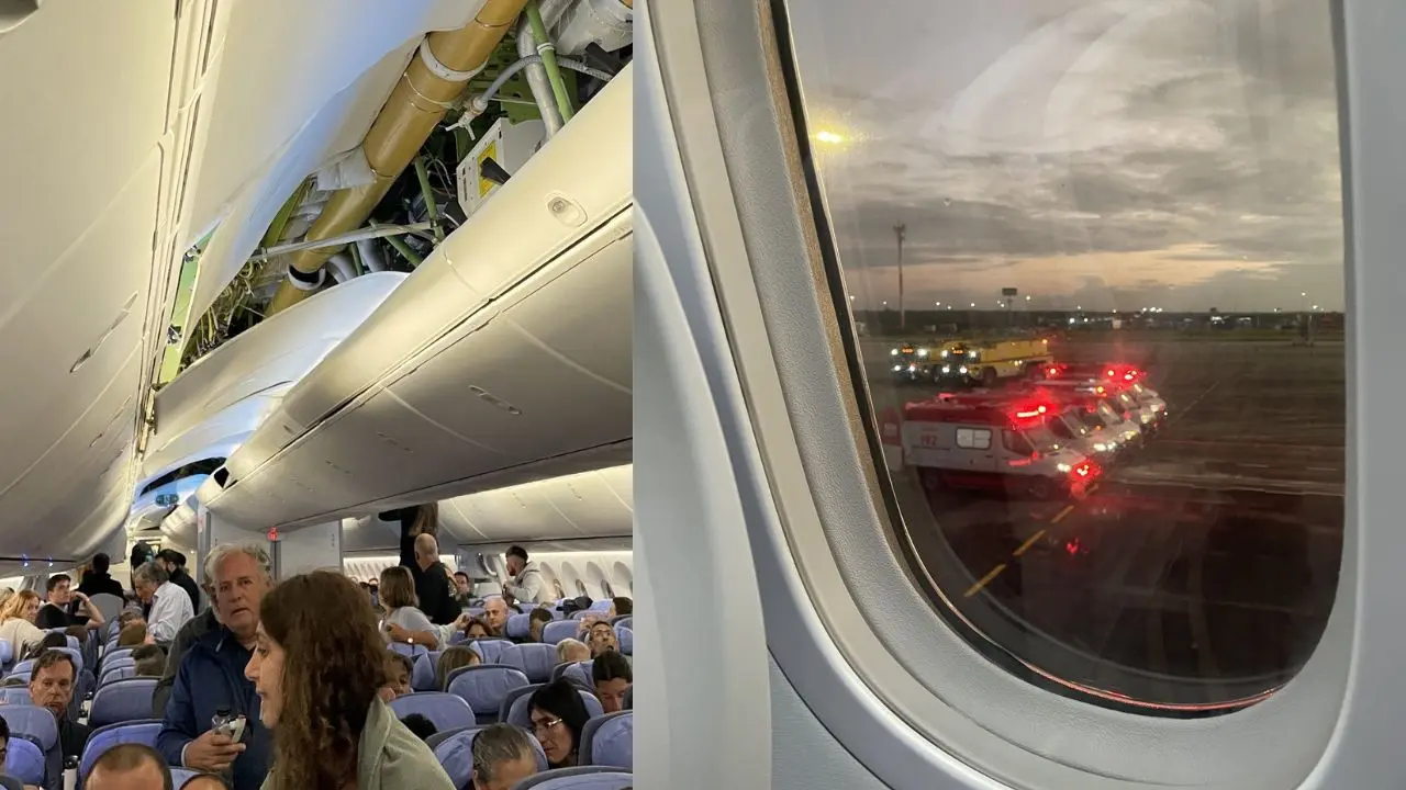 Por la fuerte turbulencia, el vuelo de Air Europa tuvo que aterrizar de emergencia en Brasil