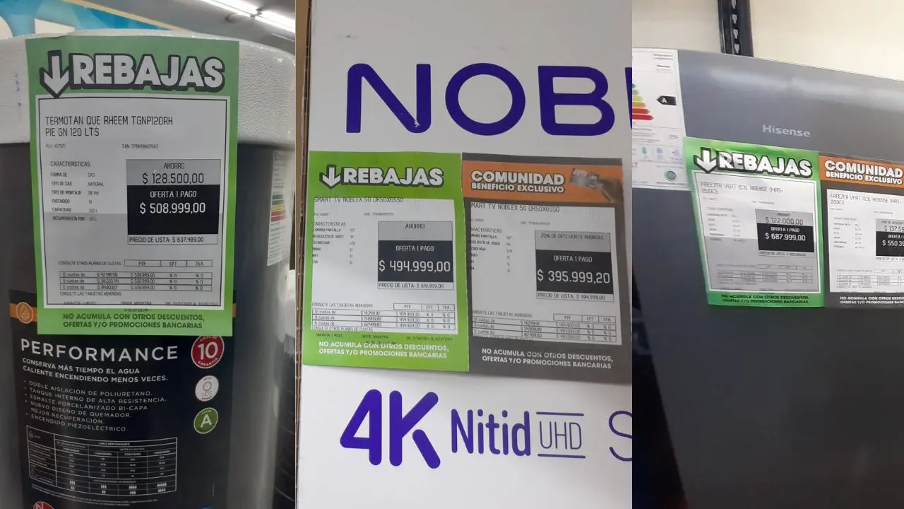 En el outlet de electrodomésticos de Coto es posible encontrar artículos con descuentos y cuotas sin interés