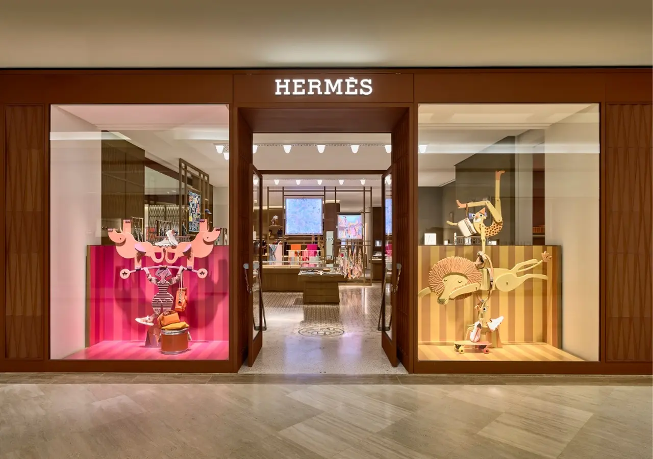 Tienda de la marca francesa de lujo, Hermés 