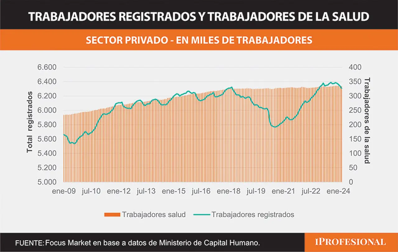 Fuente: Focus Market en base a datos de Ministerio de Capital Humano
